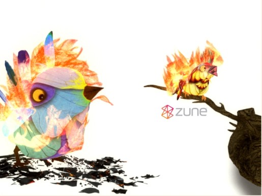 Wallpaper image from Zune Birds site