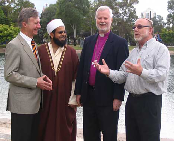 Justice Paul De Jersey, Imam Imraan Husain, Bishop Ron Williams, Rabbi Uri Themal