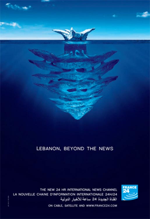 France 24 Iceberg with Lebanon