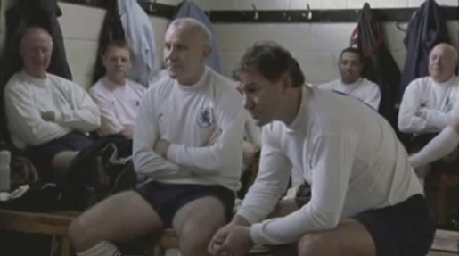 Carlsberg Veterans in changing rooms