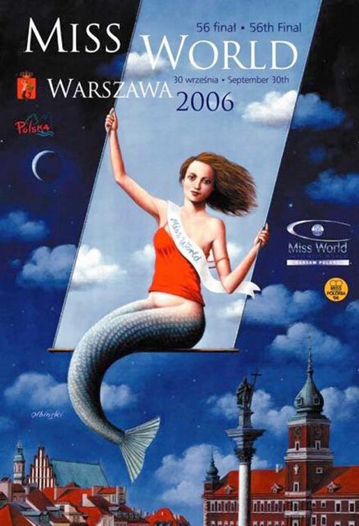 Warsaw poster for Miss World by Olbinski