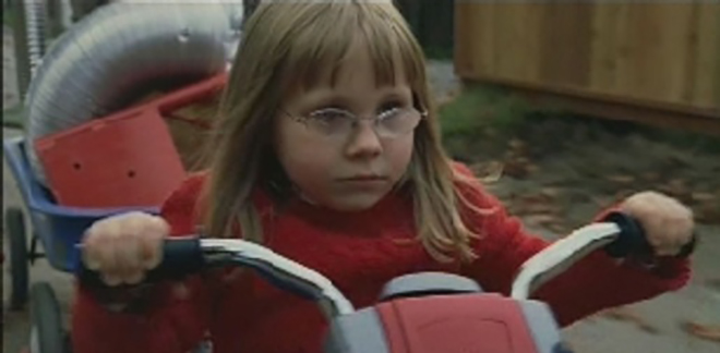 Girl in JC Penney Aviator television commercial