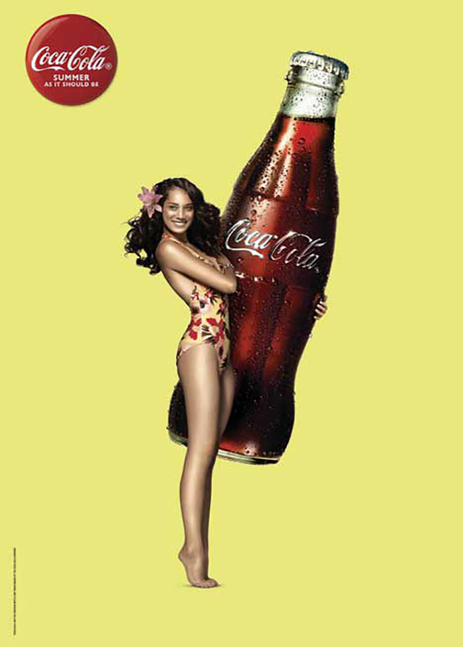 Coca Cola Summer Girl in Summer As It Should Be campaign