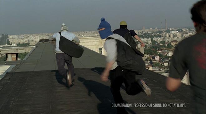 Cops and Robbers Parkour professional stunt actors