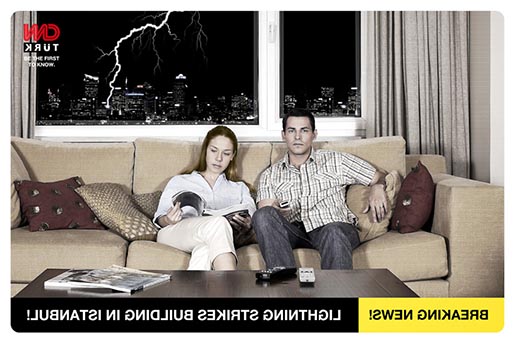 CNN Turk Lightning Print Advertisement