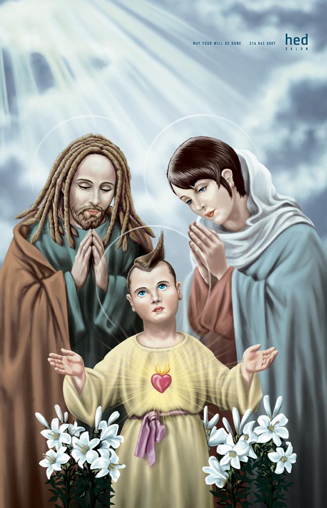 Holy Family in Hed Salon Trinité print advertisement