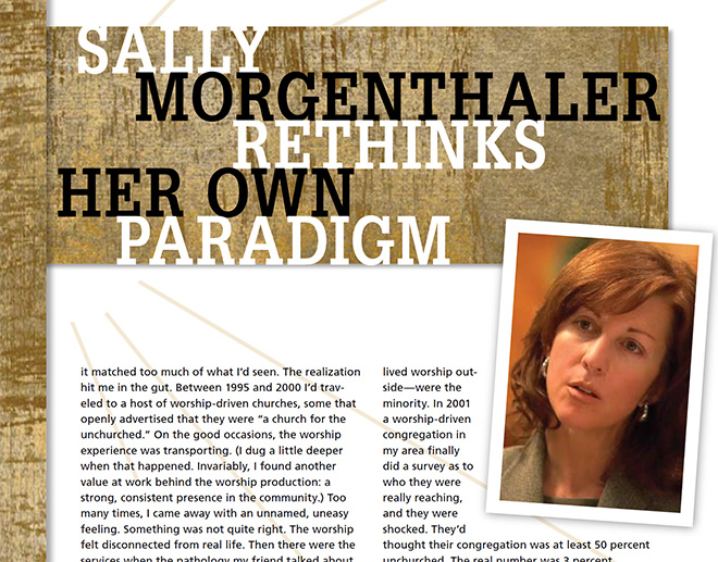 Sally Morgenthaler rethinks her own paradigm