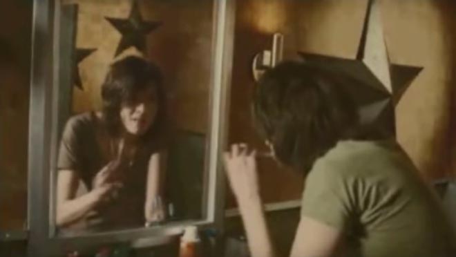 William Beckett and mirror in The Academy Is We've Got a Big Mess on Our Hands music video