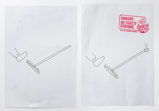 Rake in MTV Comedy Central print advertisement