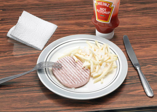 Heinz Hot Ketchup on Frozen Chips