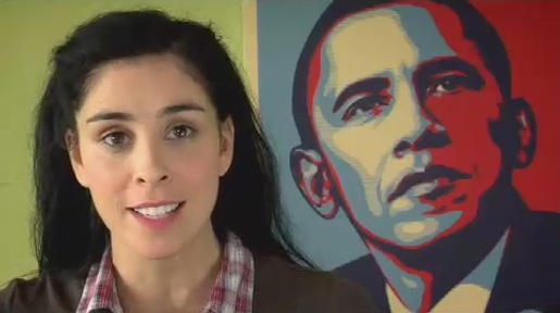 Sarah Silverman and Barack Obama in The Great Schlep