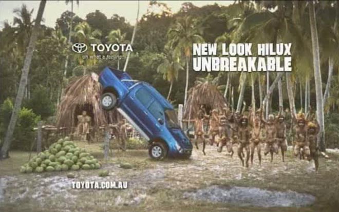 Toyota Hilux Unbrekable Coconuts TV ad