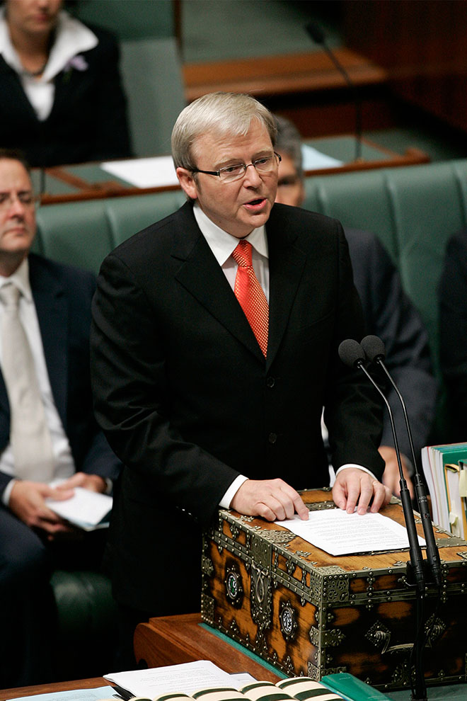 Kevin Rudd delivers apology