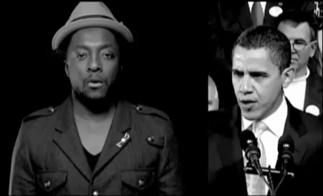 Barack Obama and Will.i.am in Yes We Can