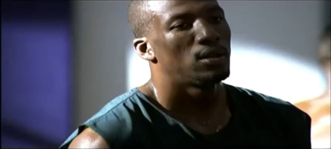 Skins African American athlete in Beyond Reason video