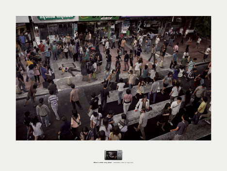 Murder captured by Panasonic Lumix print advertisement