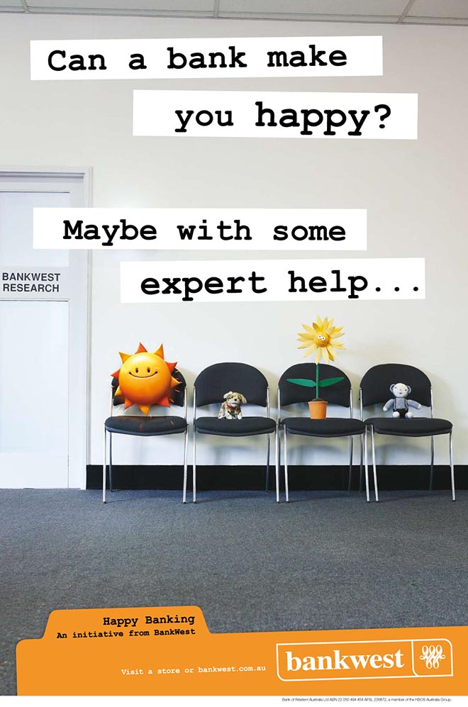 Bankwest Happy poster