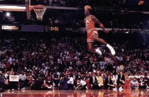 Michael Jordan slam dunks