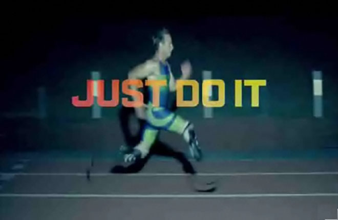 Oscar Pistorius in Nike Courage Just Do It ad