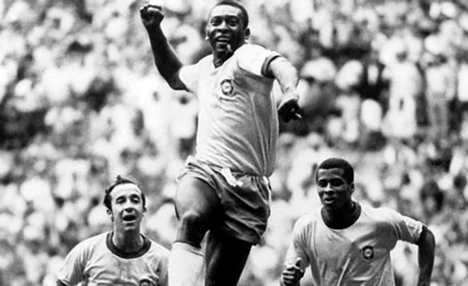 Pele in victory at World Cup Final 1958