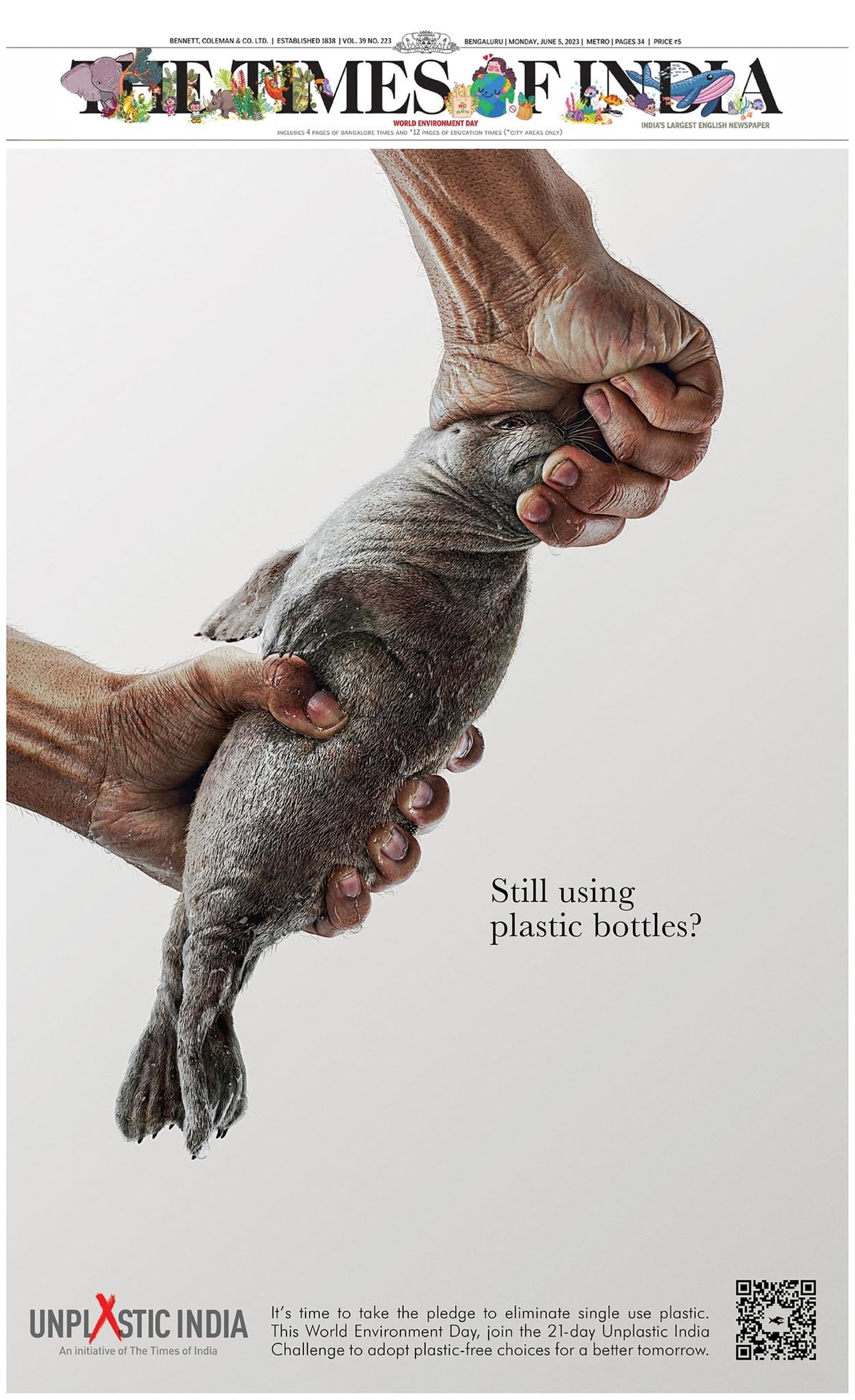 Times of India Unplastic India - Seal